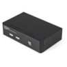 SWITCH KVM HDMI USB 2 PORTE CON AUDIO E HUB USB 2.0 IN