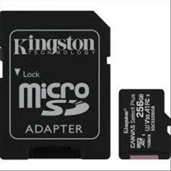 MICRO SD KINGSTON 256GB CANVASSELECTPLUS+ADATTATORE