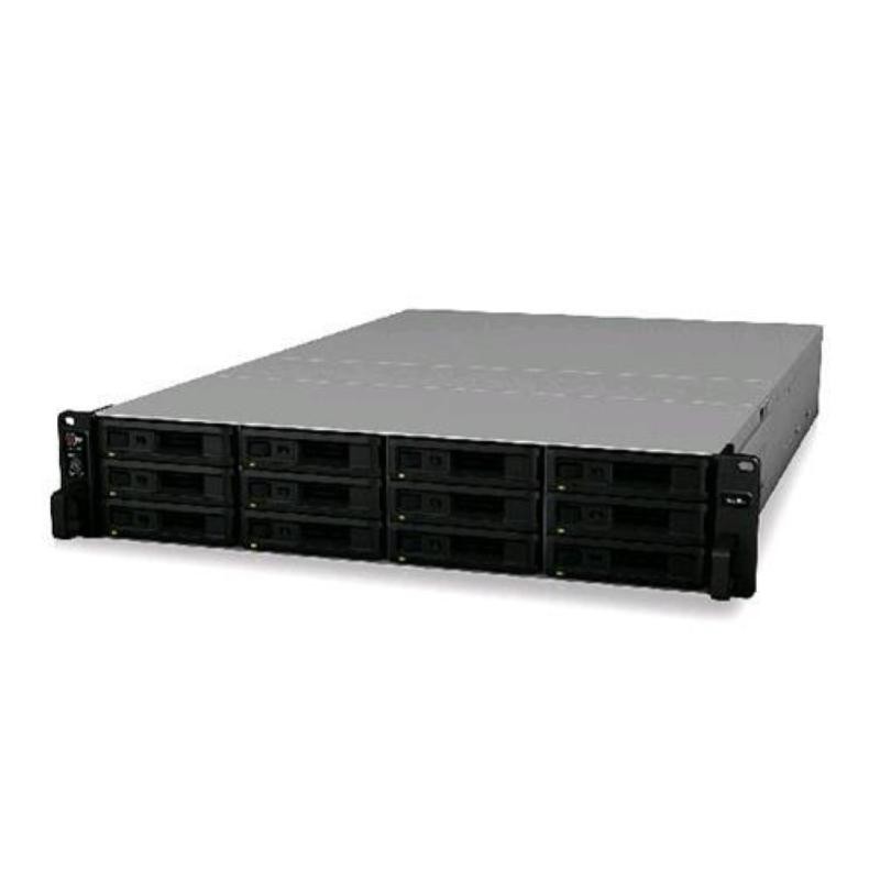 SYNOLOGY RS3618XS NAS CHASSIS RACK 2U 12BAY HDD/SSD SATA FORMATO 2.5/3.5 COLORE NERO